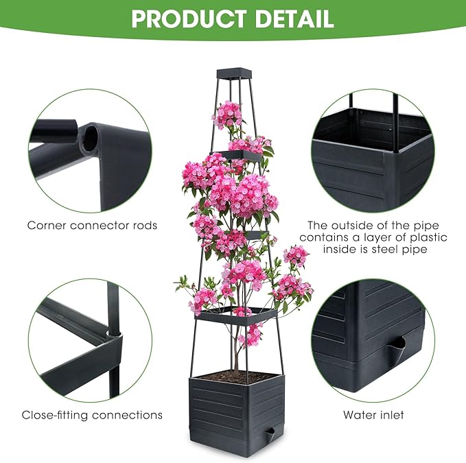 2 Pack Raised Garden Bed Planter Box - Image 6