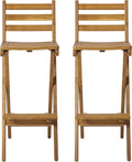 Christopher Knight Home Tundra Outdoor Foldable Wood Barstool Set, 2-Pcs Set by ChristopherKnightHome