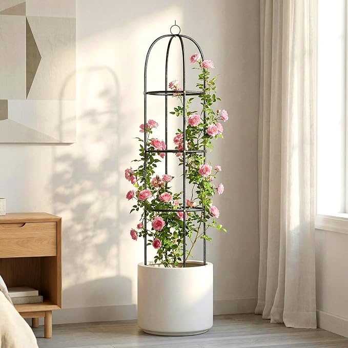 Metal Trellis for Climbing Plants Outdoor, 2026 Upgrade 100% Metal - Image 2