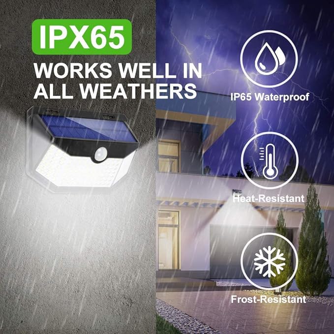HMCITY Solar Lights Outdoor 120 LED - Image 3