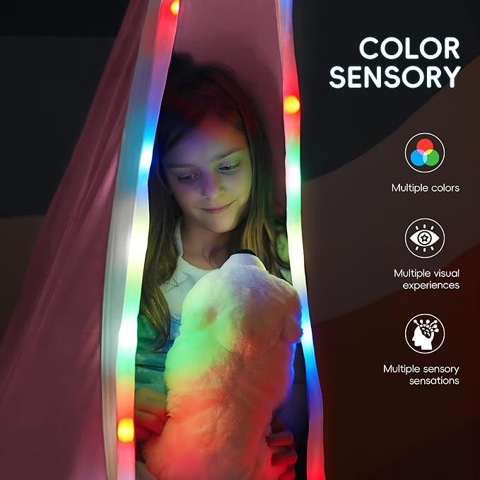 OUTREE Light Up Pod Swing Seat, Sensory Swing - Image 4