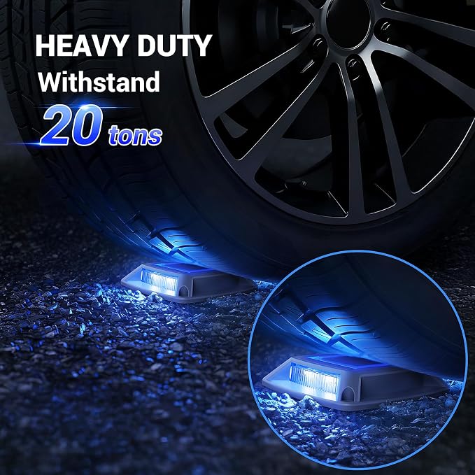Solar Driveway Lights Outdoor 16 Pack, IP68 LED Solar Powered Waterproof - Image 3