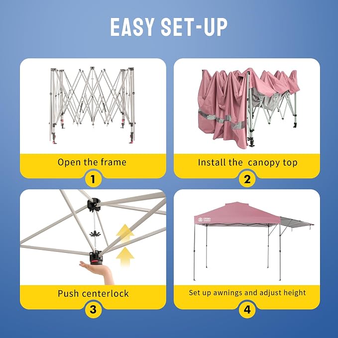 CROWN SHADES 10x10 Pop Up Canopy Tent - Image 6