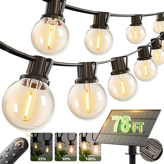 addlon 78FT Solar String Lights by addlon
