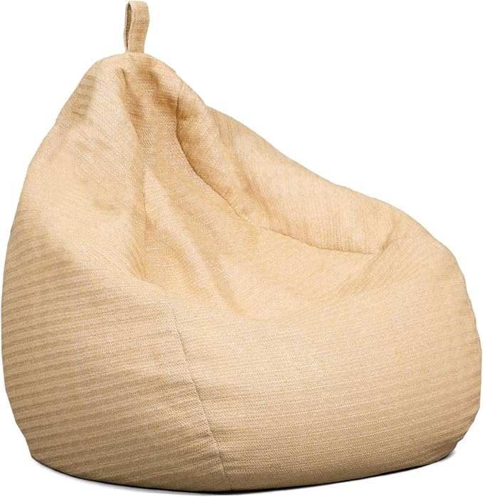 Big Joe Tuffet Weatherproof Bean Bag Chair, Natural Basket Weave, Breathable by BigJoe