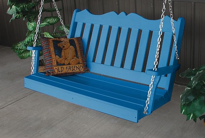 A & L Furniture Poly Royal English Porch Swing by Unknown