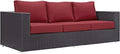 Modway Convene Wicker Rattan Outdoor Patio Sofa by Modway