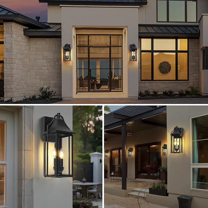  Outdoor Wall Sconce Fixture, Dusk to Dawn Patio Lights Waterproof - Image 6