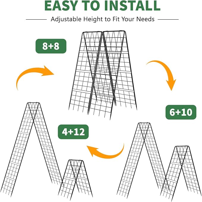 2 Pack Cucumber Trellis, Climbing Plants and Flowers - Image 8