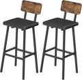HOOBRO Black Bar Stools, Kitchen Breakfast Stools by HOOBRO