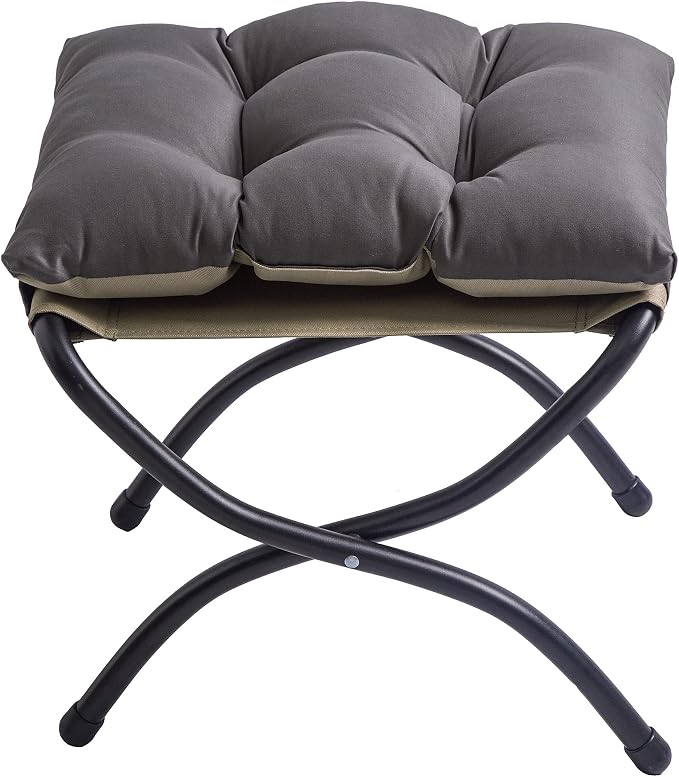 15" Foldable Foot Stool Ottoman by WELL-STRONG