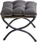 15" Foldable Foot Stool Ottoman by WELL-STRONG