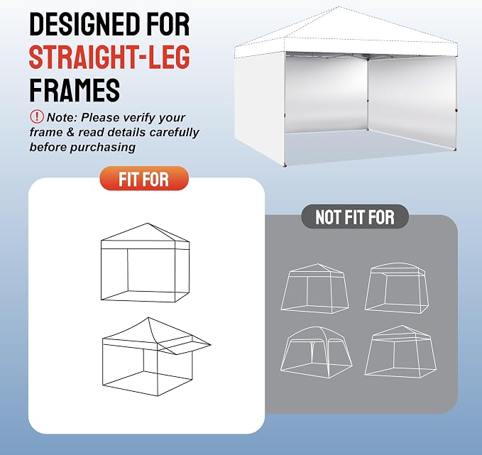 CROWN SHADES 12x12 Canopy Sidewalls - Image 5