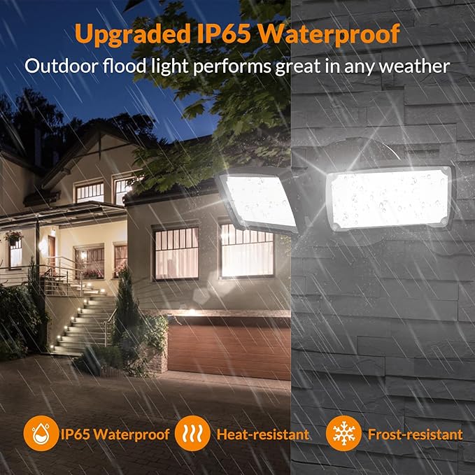 LEPOWER 28W 3000LM ‌LED Security Flood Light‌ ‌Outdoor‌, Switch Controlled - Image 7