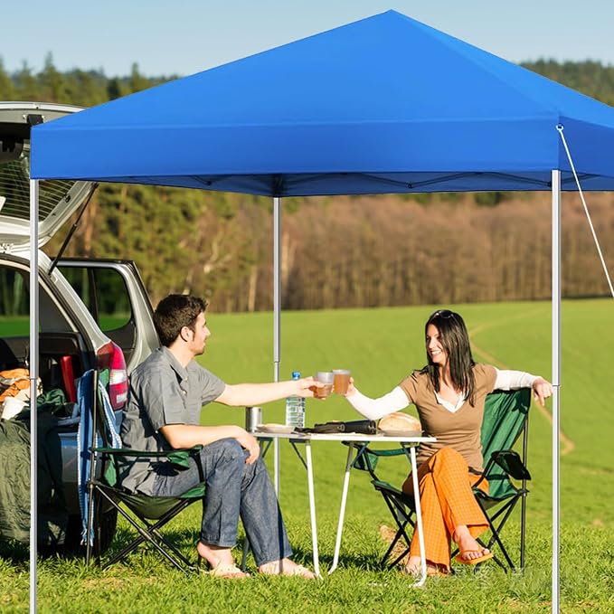 10x10 ft Pop Up Canopy Tent, Easy Up Instant Outdoor Canopy, Straight Legs - Image 8