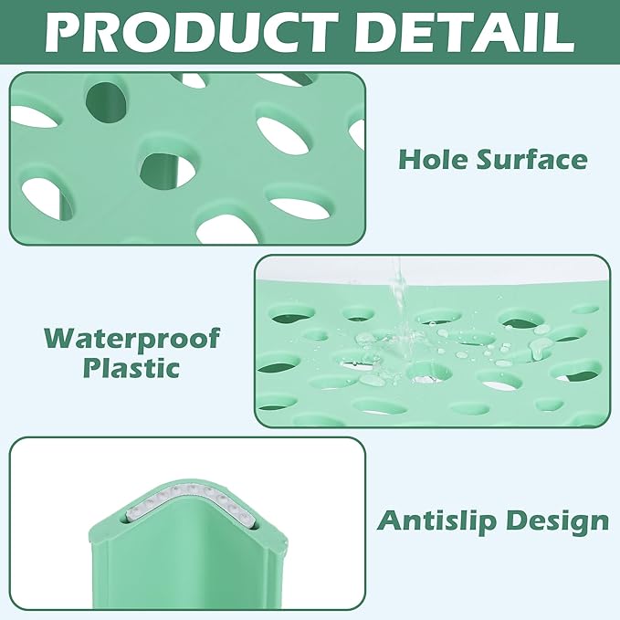 TURSTIN 12 Pack Plastic Stools 16.9 Inch 6 Macaron Colored Nesting Stools - Image 4