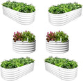 A ANLEOLIFE 6-Pack 4X4X1.5ft & 6X2X1.5ft Deep Root Galvanized Raised Garden by AAnleolife