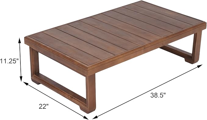 Christopher Knight Home Westchester Rectangular Outdoor Coffee Table, Slat - Image 2
