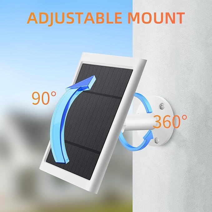 Solar Panel for Ring Camera, 3 Pack 4W Solar Charger Compatible - Image 3