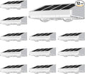 NIORSUN Solar Fence Lights, 12 Pack Solars Deck Light, Warm White Color by NIORSUN