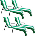 Superior Cabana Cotton Lounge Chair Cover, Outdoor Towel/Chaise Furniture Covers by SUPERIOR