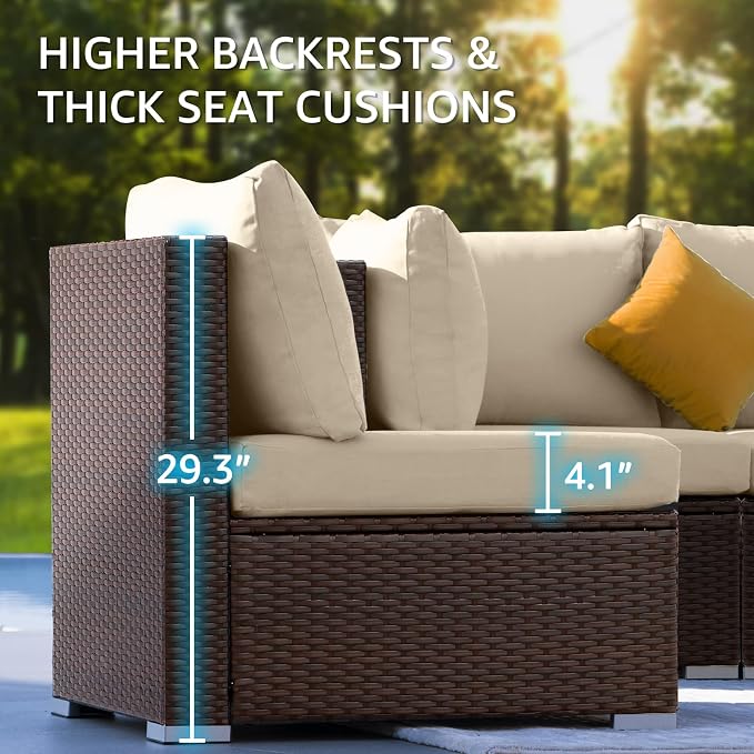 NICESOUL 15 Piece Outdoor Sectional - Image 7