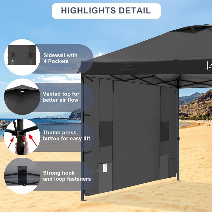 KAMPKEEPER 10x10 Easy Pop Up Canopy Tent - Image 2