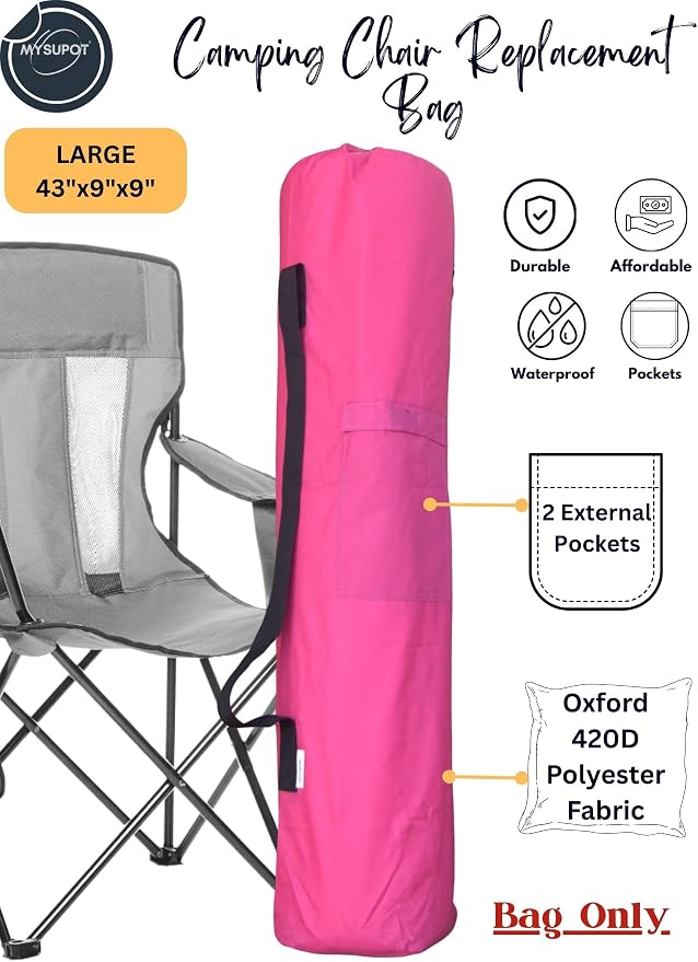 43"x9"x9" Replacement Bag for Folding Camping Chair, Camp Chairs, Yoga Mat - Image 2