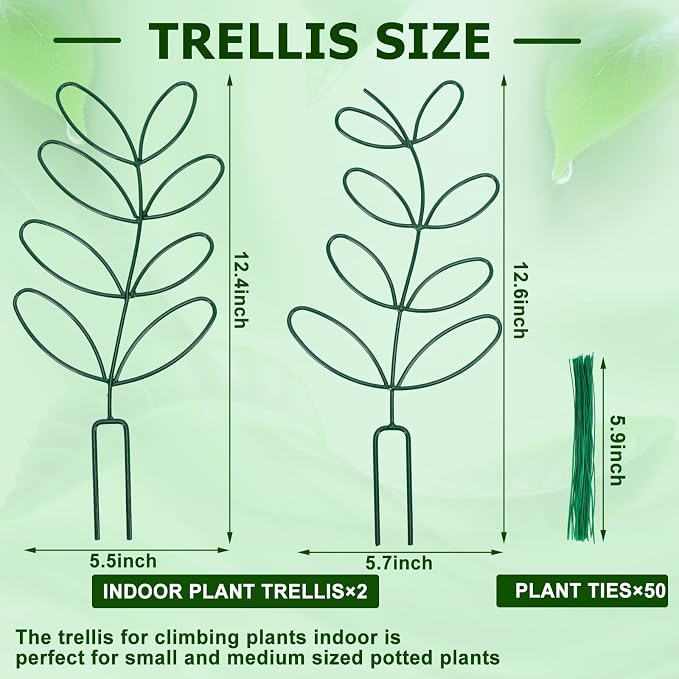 AUGSUN 2 Packs Plant Trellis Garden Trellis Plant Stakes Trellis - Image 2