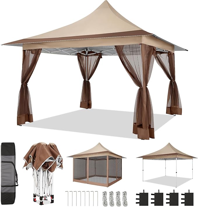 COBIZI 12x12 Pop up Canopy Gazebo on Clearance, Outdoor Canopy Tent by COBIZI