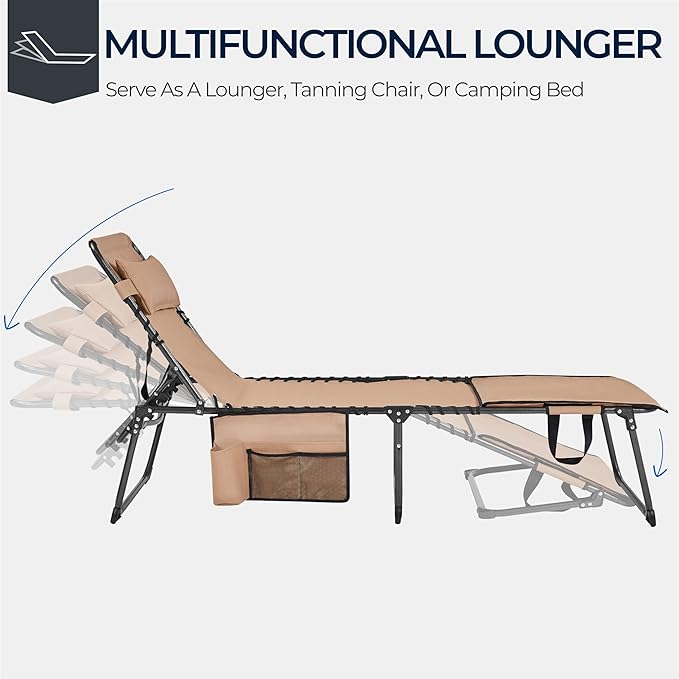 Yaheetech 22.4" Tanning Chair - Image 5