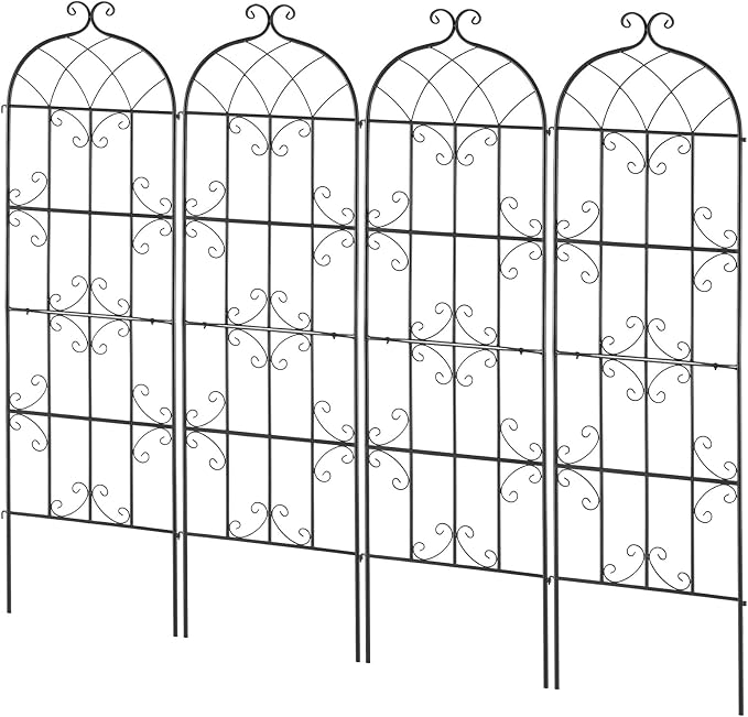 VEVOR 71 x 20 in, 4 Packs Rustproof Metal Garden Flower Trellis, Outdoor - Image 9