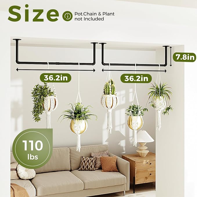 Bamworld 36.2" Hanging Planters 2PCS - Image 4