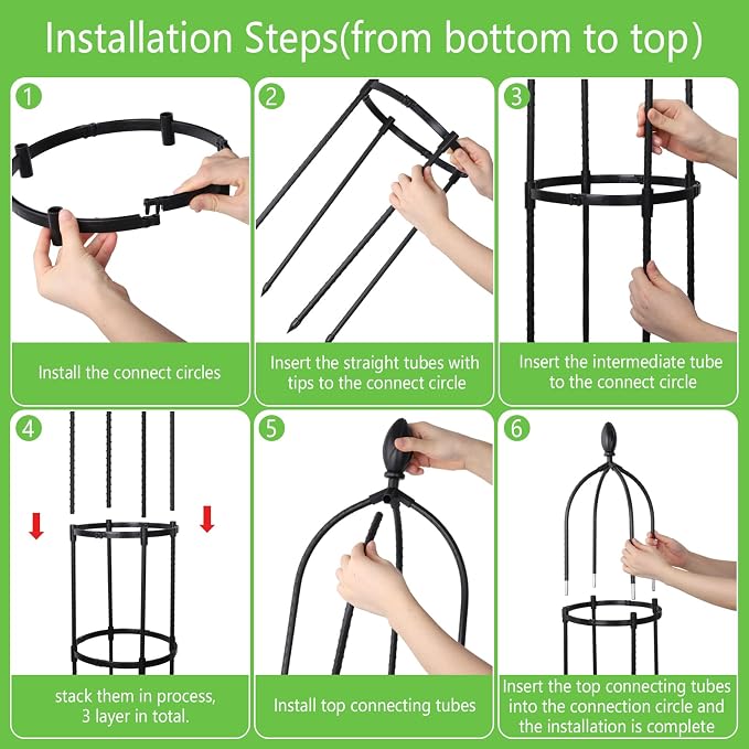 2 Pack 5Ft Tall Garden Obelisk Trellis - Image 5
