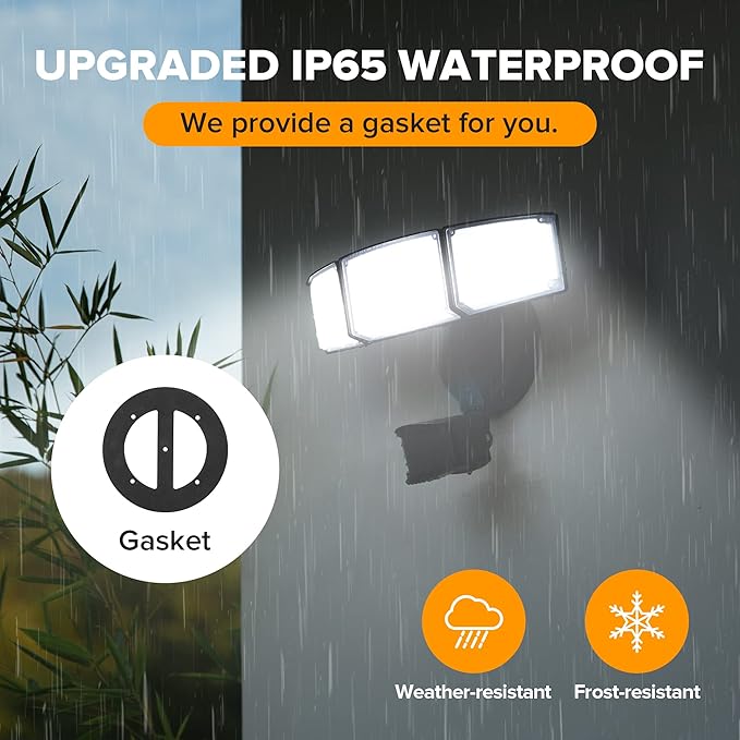 LUTEC 72W 7500LM LED Security Lights Motion Sensor Light Outdoor, 5000K Daylight - Image 8