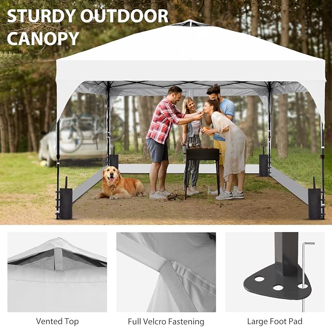 8x8 FT 1-Button Push Pop Up Canopy - Image 4