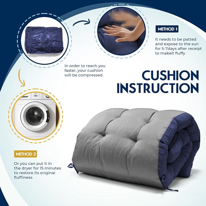 Outdoor Chaise Lounge Chair Cushion Waterproof 74.4 x 22 x 4.7 Inches Lounge - Image 6