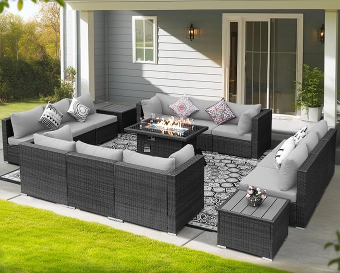 NICESOUL 15 Piece Outdoor Patio Furniture Set - Image 3