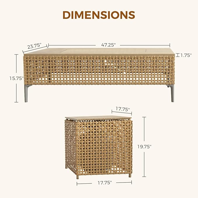 Grand patio 14-Piece Patio Furniture Set - Image 9