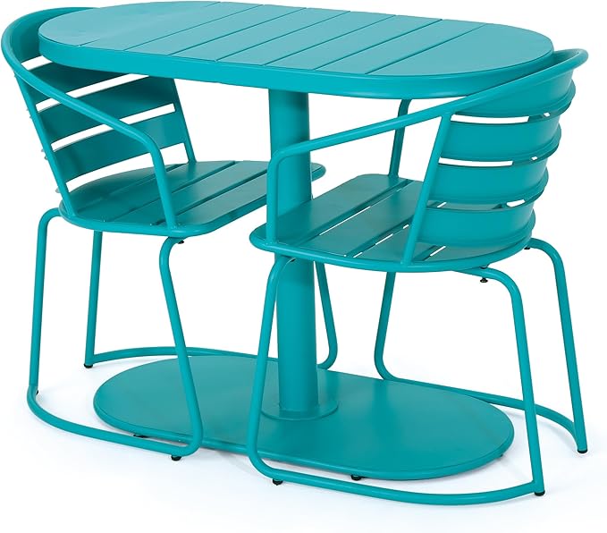 Christopher Knight Home Adley Outdoor Bistro Set, 3-Piece Bistro Table and - Image 6