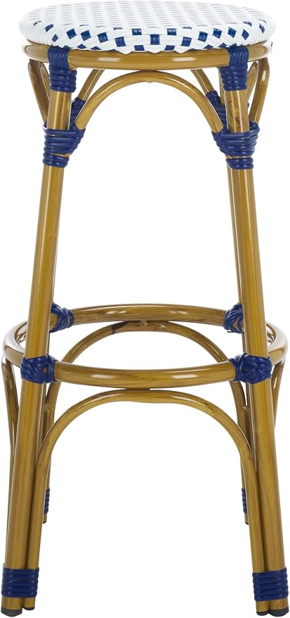 Safavieh Home Collection Kipnuk Blue&White Indoor/ Outdoor Barstool by SAFAVIEH