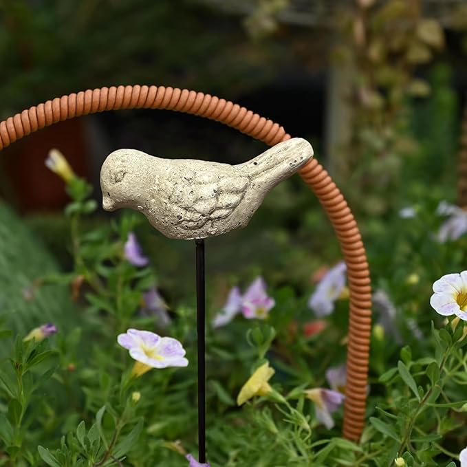 2 Pcs Miniature Bird Decorative Stakes Mini Bird Picks Figures Fairy Garden - Image 3