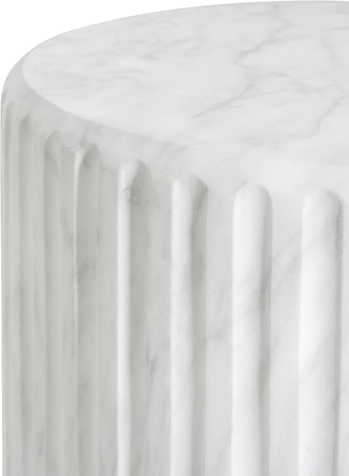 Christopher Knight Home Jayme Lightweight Concrete End Table, Outdoor Cylinder - Image 8
