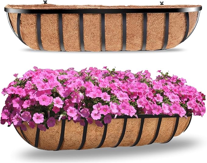 2pcs 30' Planter, Metal Window Box by LAWYAMAI