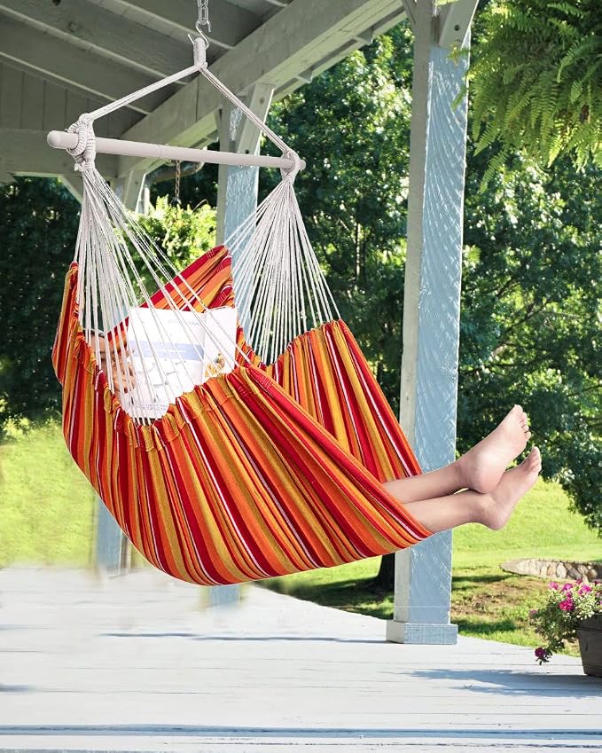 ADVOKAIR Hammock Chair Hanging Chair Rope Swing XXL - Image 7