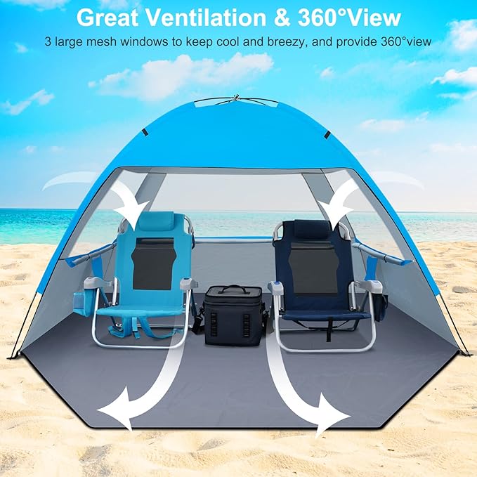 Gorich Beach Tent Sun Shelter for 3/4-5/6-7/8-10 Person - Image 4
