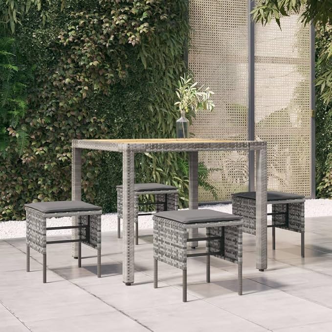 vidaXL Outdoor Ottoman Set - Image 2
