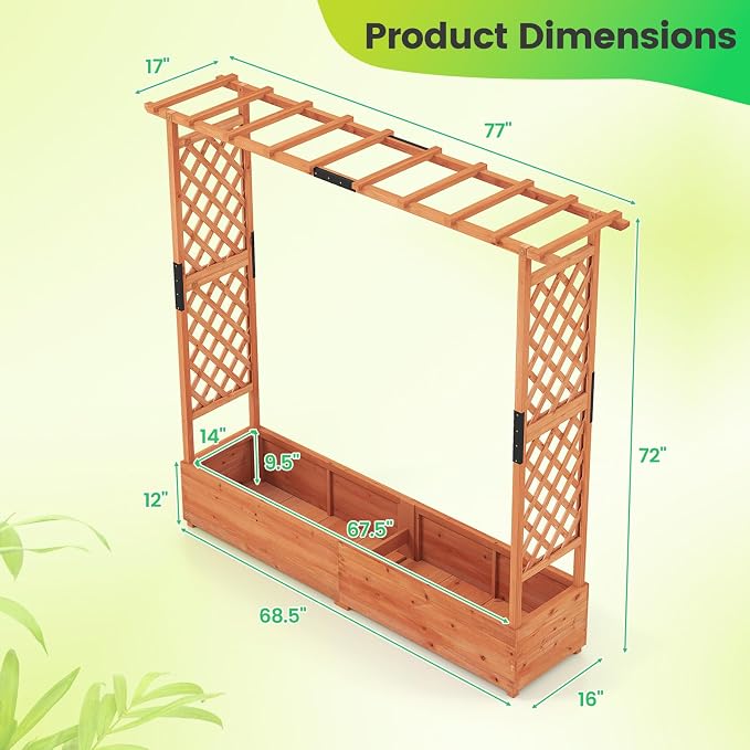 Giantex Set of 2 Raised Garden Bed - Image 4