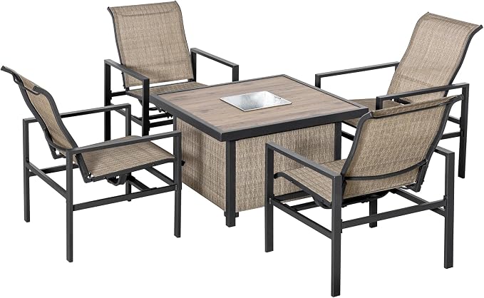 Outsunny 5 Piece Outdoor Dining Set by Outsunny
