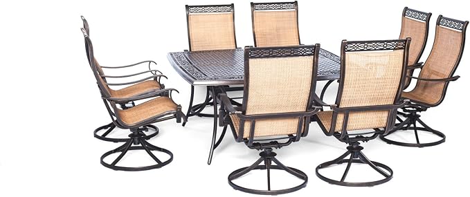 Hanover Manor 9-Piece Outdoor Dining Set by Hanover